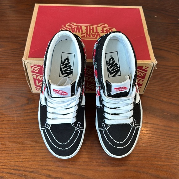 Vans Sk8-mid Floral side stripe black - Picture 2 of 5